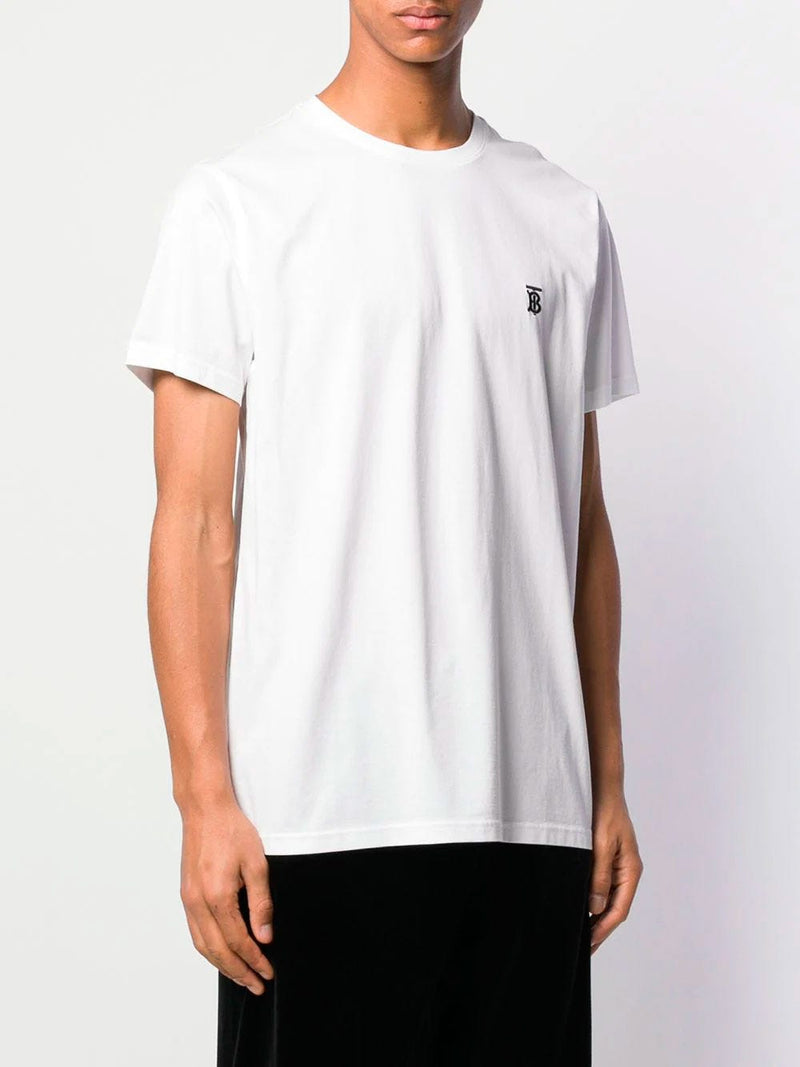 Camiseta en algodón con motivo de monograma