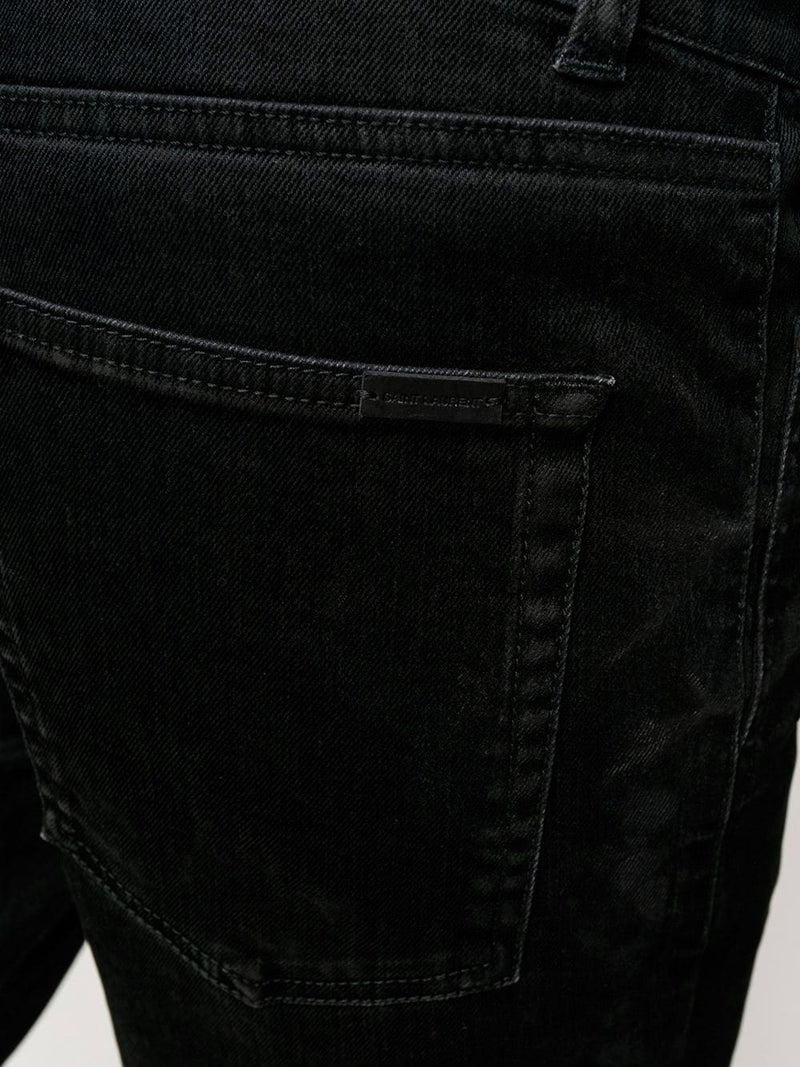Jeans de terciopelo efecto piel