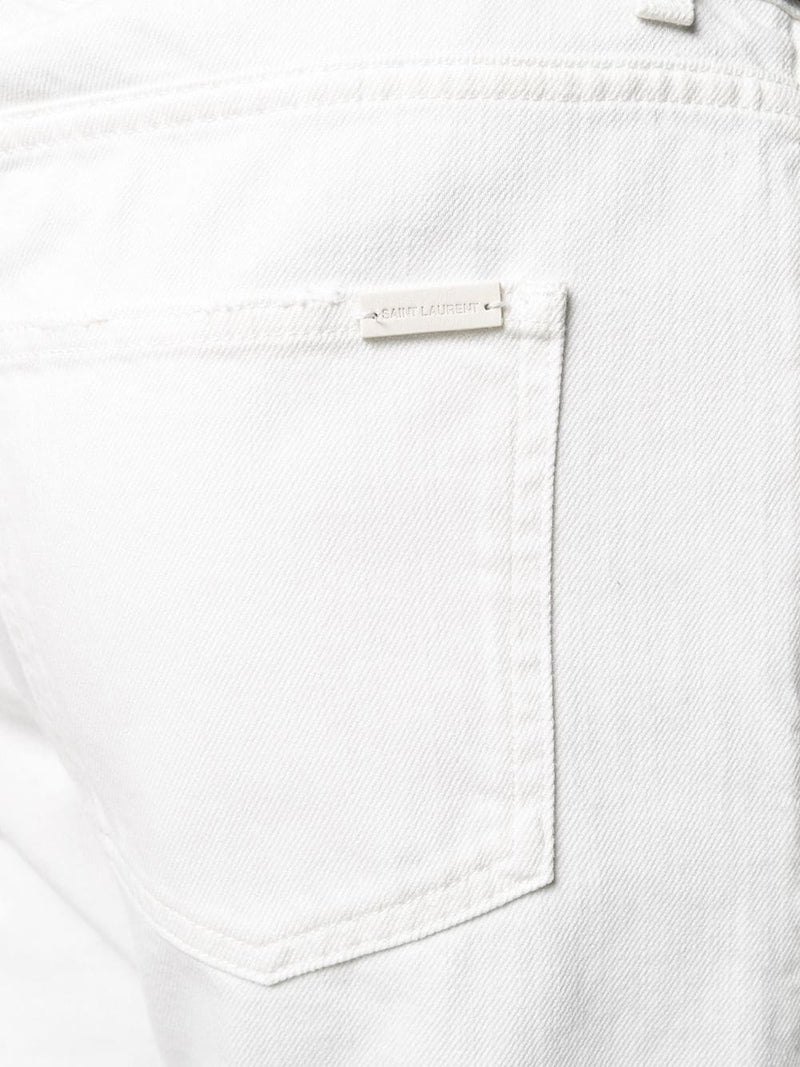 Jeans en denim blanco