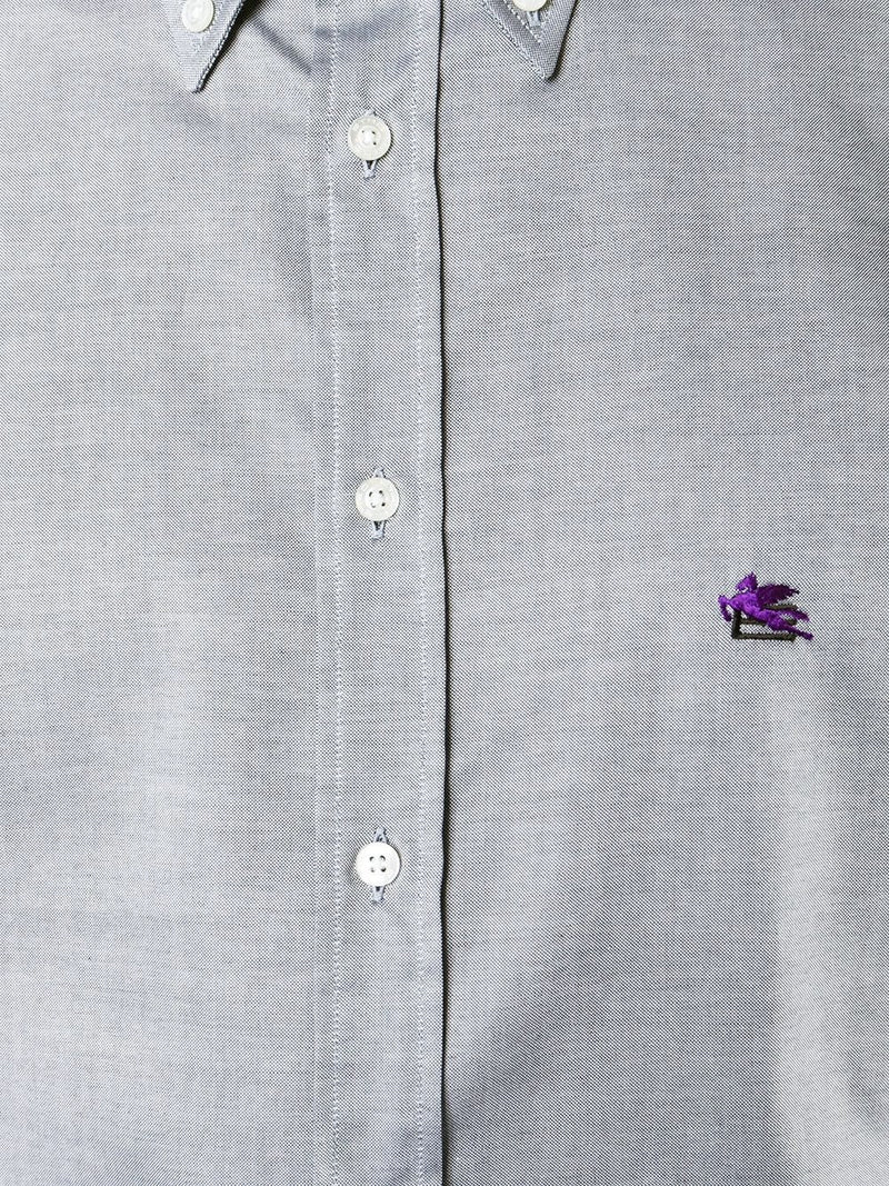Camisa en algodón Oxford con logo bordado