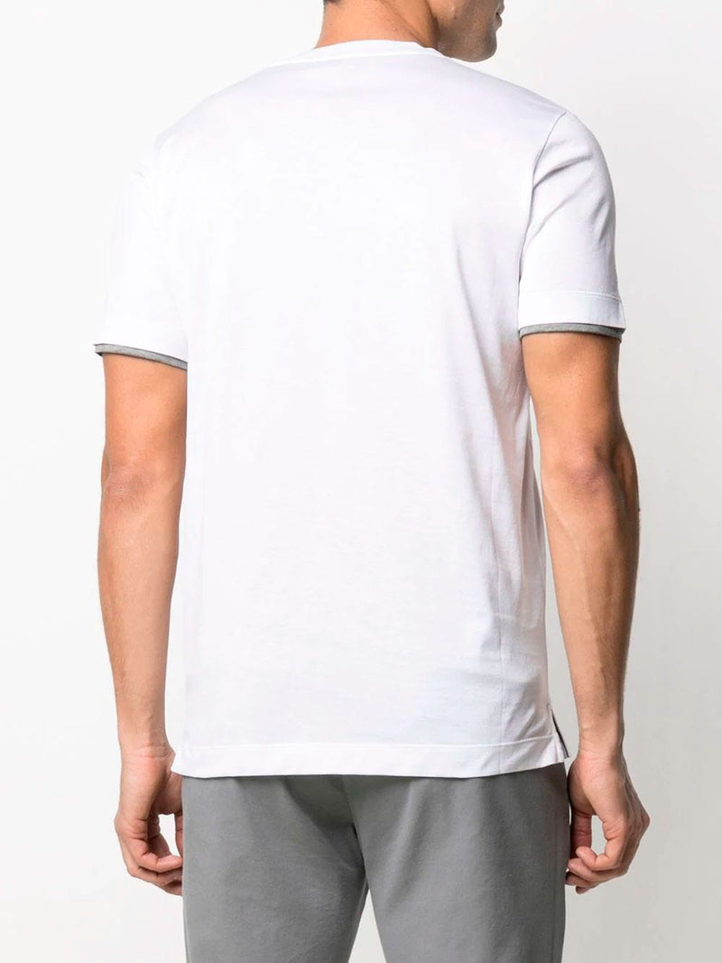 Camiseta de algodón blanco