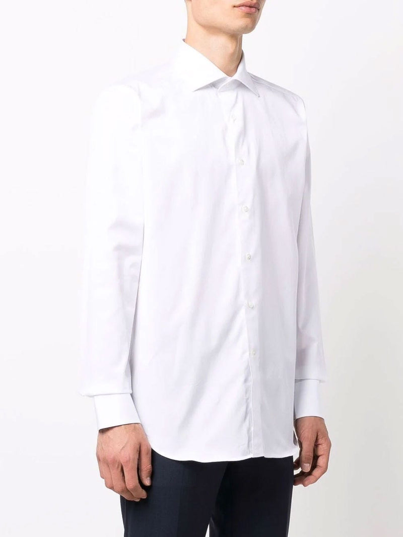Camisa formal en algodón blanco