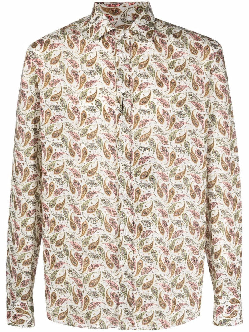 Camisa de algodón con estampado de paisley