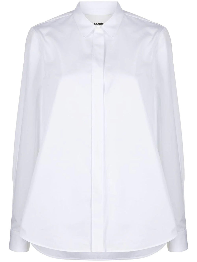 Camisa blanca de algodón