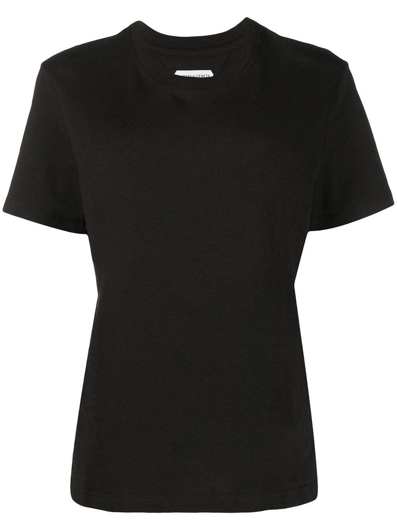 Camiseta en algodón marrón oscuro ligero