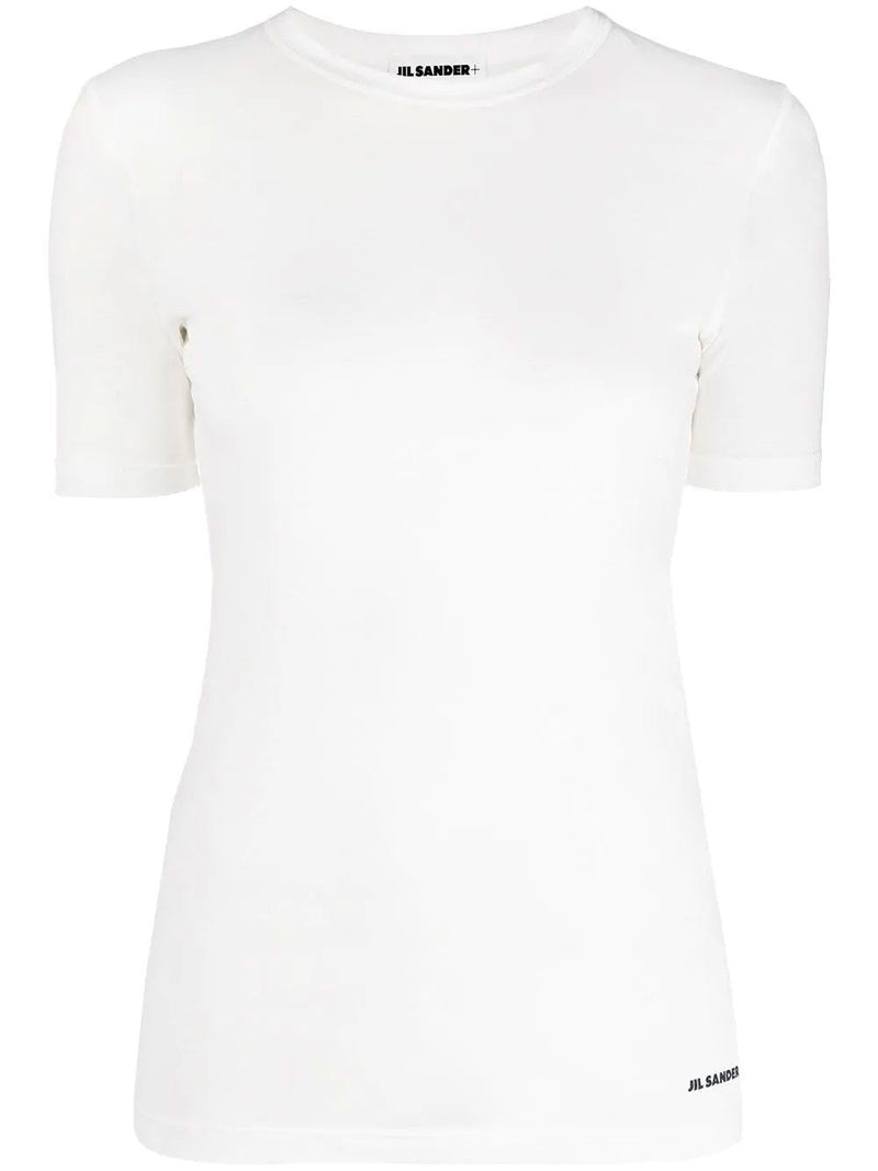 Camiseta en jersey de algodón blanco