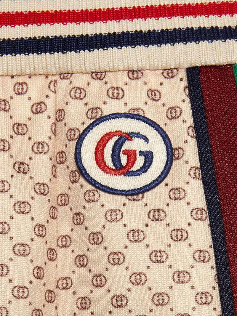 Falda de seda con estampado de GG