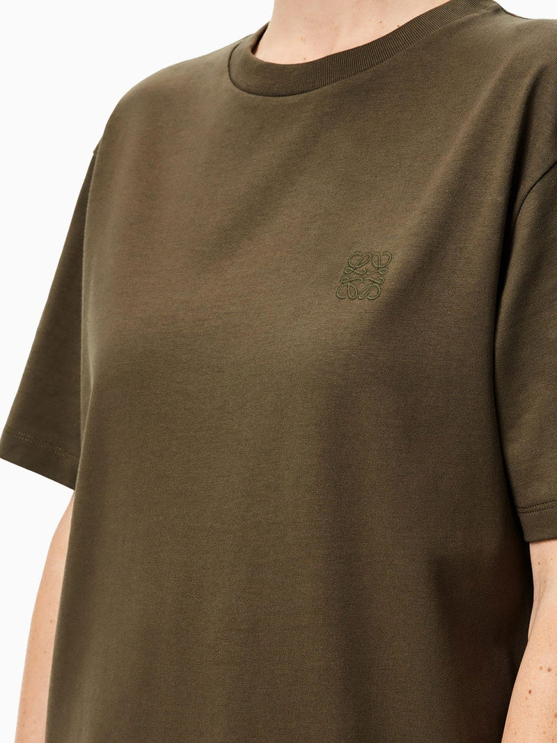 Camiseta en algodón con Anagrama bordado