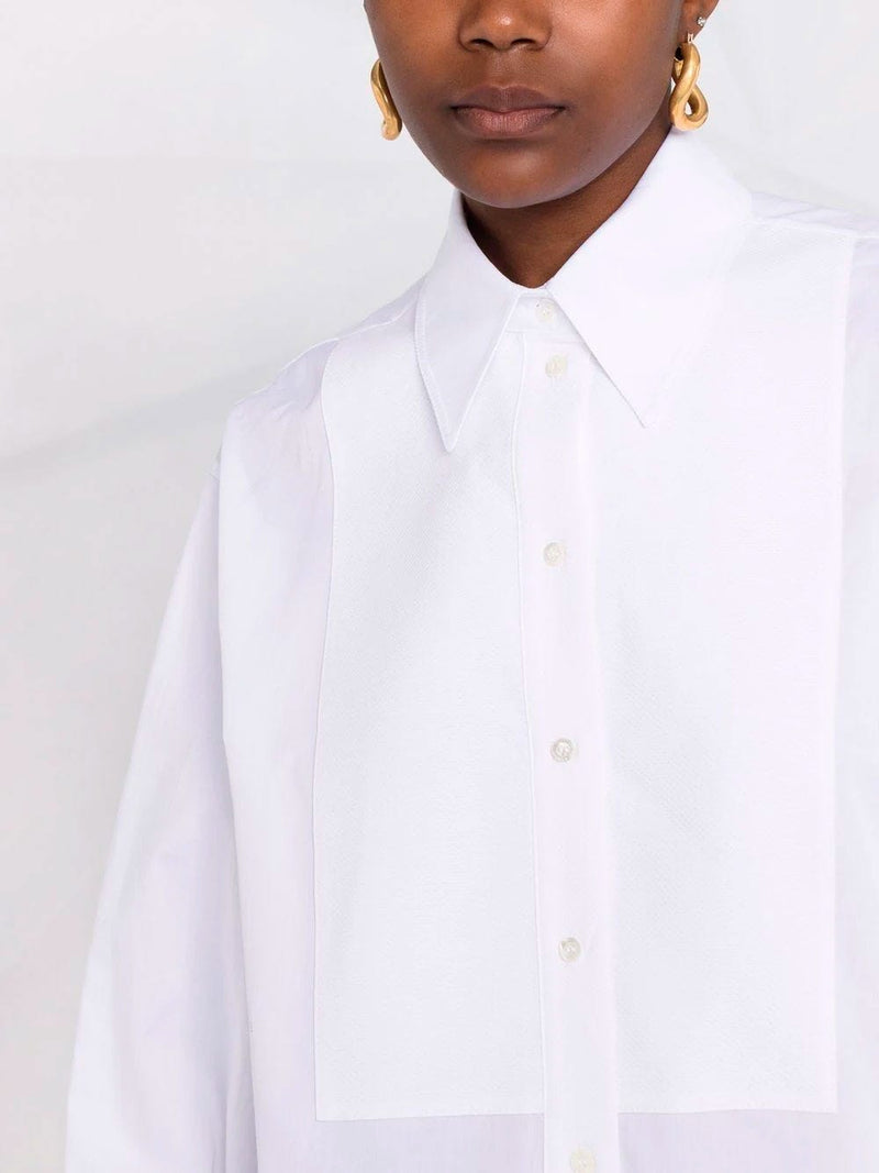 Camisa oversize en algodón orgánico blanco