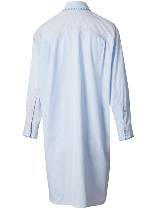 Camisa oversize en algodón de rayas