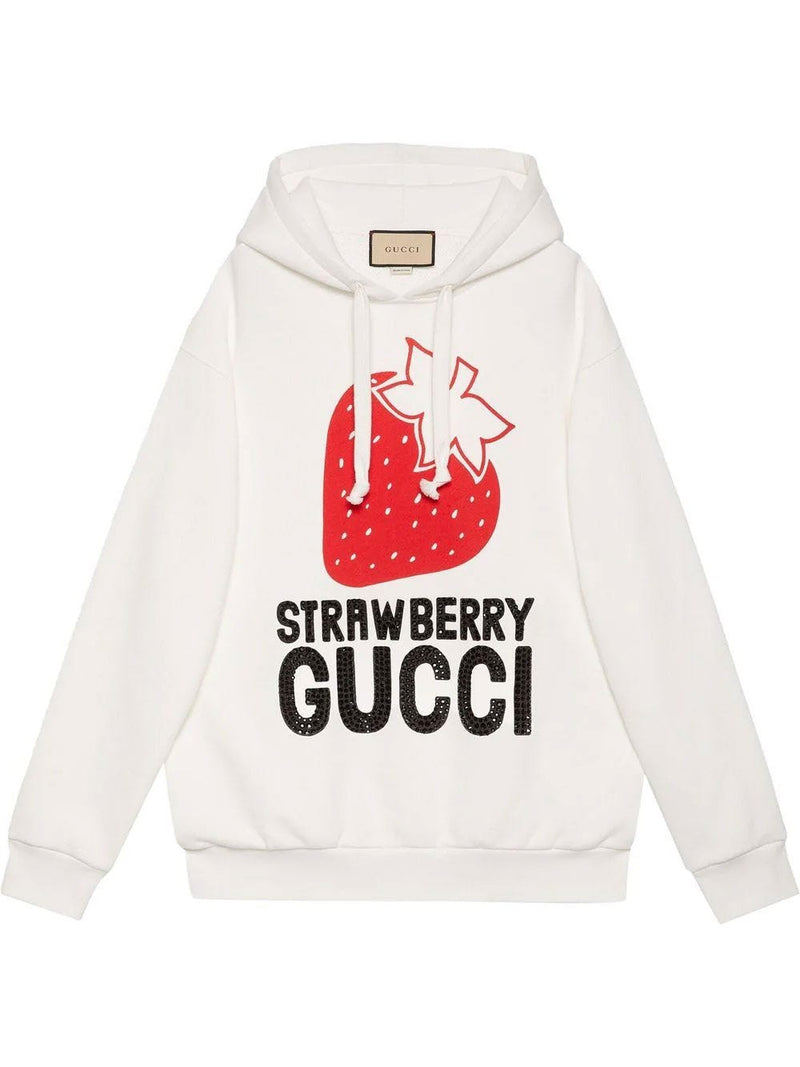 Sudadera de algodón "Strawberry Gucci"