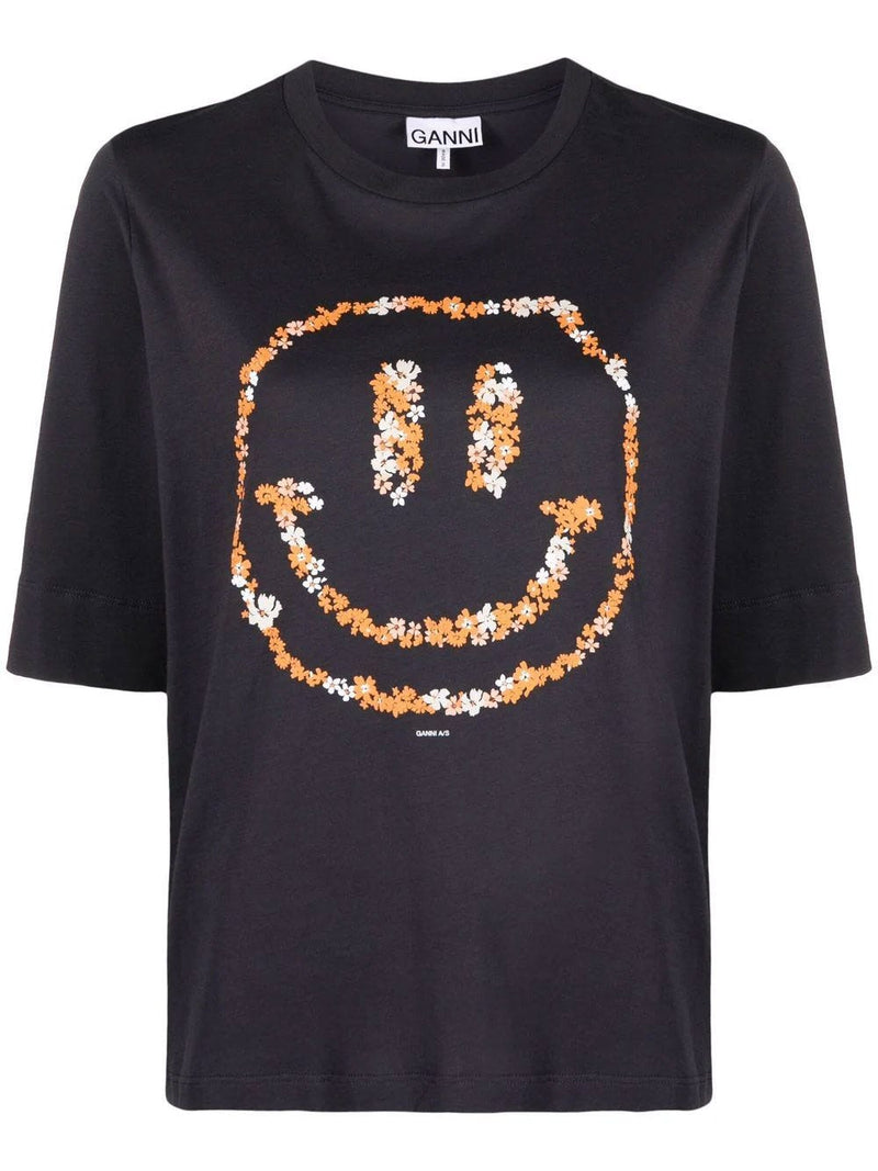 Camiseta con gráfico Smiley