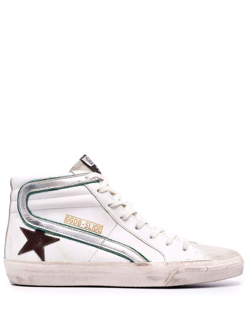 Sneakers Slide con estrella y detalles de ante
