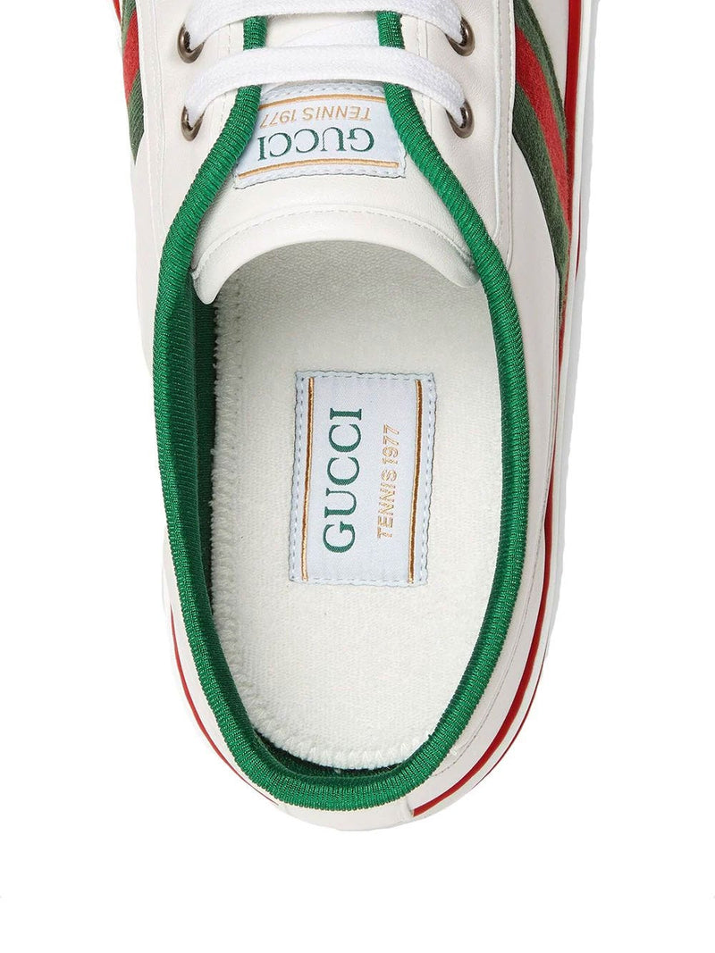 Sneakers Gucci Tennis 1977 en piel blanca