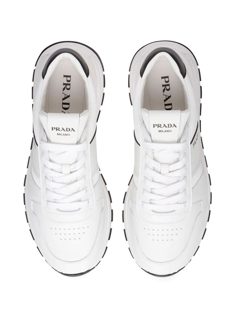Sneakers Prax 01 en piel blanca